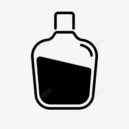 酒瓶底座满的图标svg_新图网 https://ixintu.com 子弹 底座 满的 瓶子 酒瓶 重的