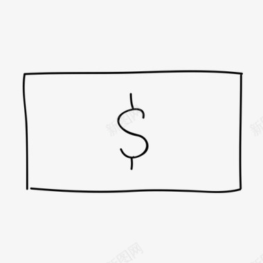 美元钞票银行金融图标图标
