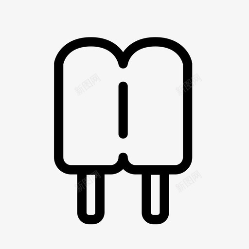 冰棒美味冰图标svg_新图网 https://ixintu.com 冰 冰棒 冰淇淋 夏天 美味 食物