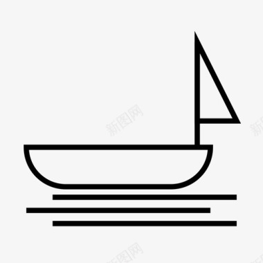 船旅行航行图标图标