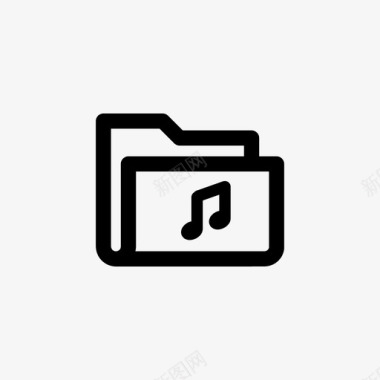 文件夹音乐歌曲声音图标图标