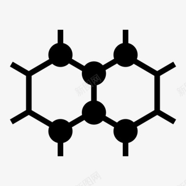 分子原子化学键图标图标