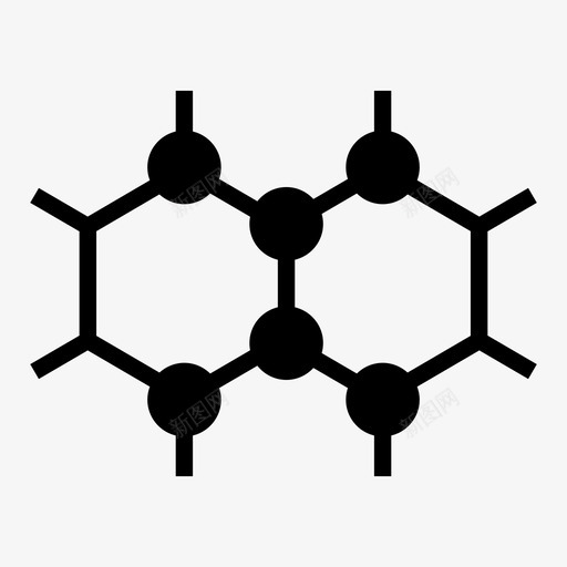 分子原子化学键图标svg_新图网 https://ixintu.com 分子 分子形状 化合物 化学键 医学 原子