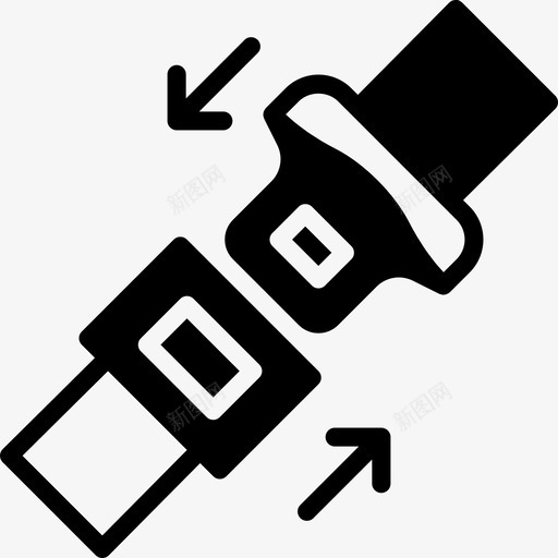 安全带汽车零件图标svg_新图网 https://ixintu.com 安全带 座椅 汽车 汽车零件 零件