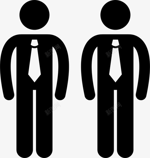 两个商人同事男人图标svg_新图网 https://ixintu.com 两个商人 合伙人 同事 商人的数量 在一起 男人