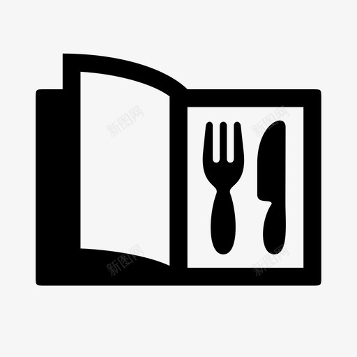 食品杂志书籍小册子图标svg_新图网 https://ixintu.com 书籍 小册子 食品杂志 食谱