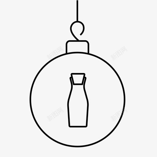 采购产品瓶子装饰品瓶子装饰咖啡师圣诞节图标svg_新图网 https://ixintu.com 咖啡师圣诞节 圣诞装饰品 玻璃 玻璃瓶 瓶子装饰 采购产品瓶子装饰品