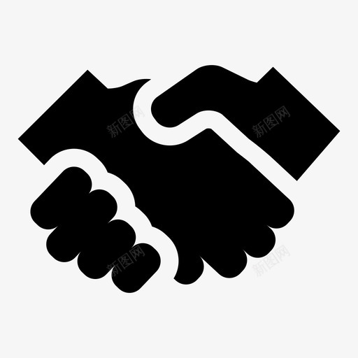 合作伙伴协议交易图标svg_新图网 https://ixintu.com 交易 协议 合作伙伴 握手 稳固的业务 联盟