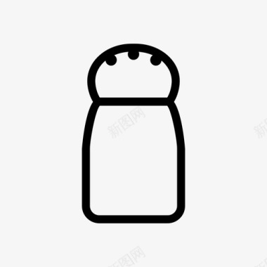 盐瓶食品配料图标图标
