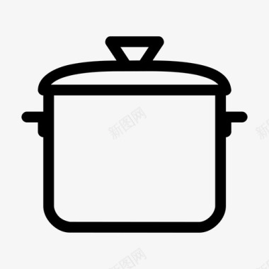 汤锅大锅烹饪图标图标