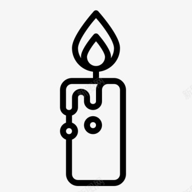蜡烛黑暗万圣节图标图标