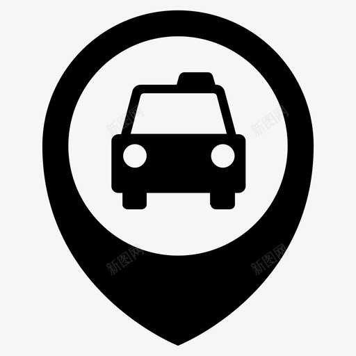 出租车点出租车汽车图标svg_新图网 https://ixintu.com 会议 出租车 出租车优步车 出租车点 汽车
