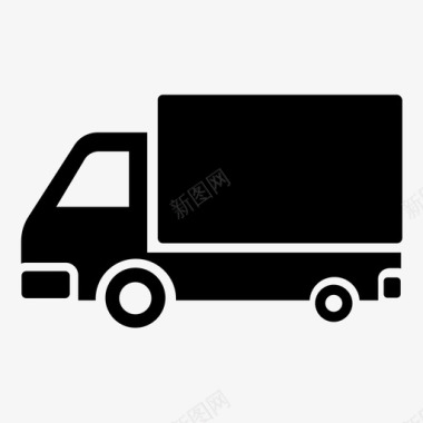 送货搬运卡车图标图标