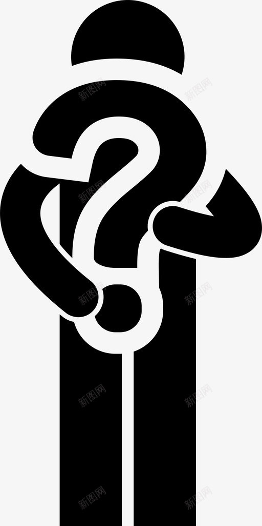 有疑问的人带着拿着图标svg_新图网 https://ixintu.com 人 带着 拿着 拿着字母表 数字和符号的人 有疑问的人 谜题