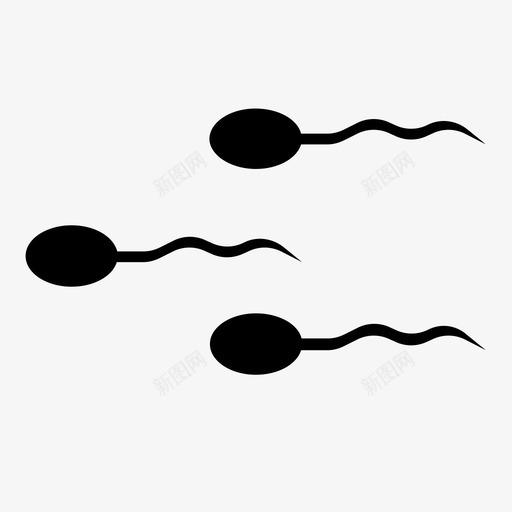 精子受精授精图标svg_新图网 https://ixintu.com 受精 性 授精 生殖 精子 精子和精子