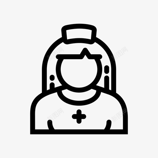 护士女护士医务助理图标svg_新图网 https://ixintu.com 医务助理 医疗护理 女护士 护士 护士化身 职业
