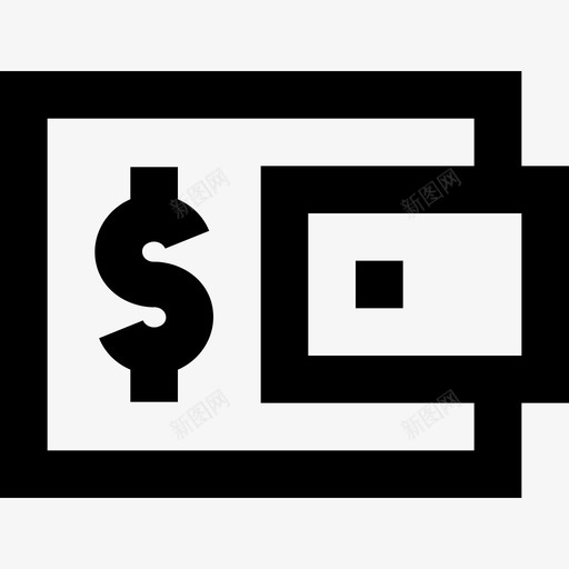 钱包账户余额图标svg_新图网 https://ixintu.com 余额 账户 购物 金融基本线 钱包