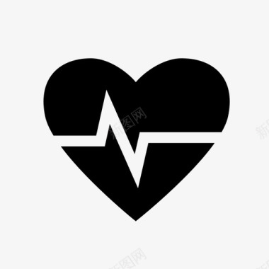 心跳有氧运动健康图标图标