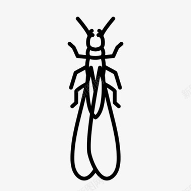 白蚁动物虫子图标图标