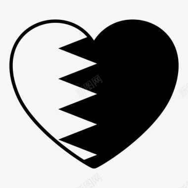 巴林国家旗帜图标图标