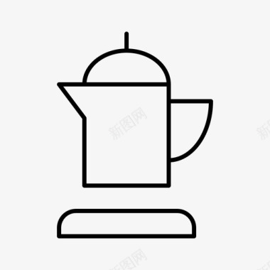 咖啡壶酒吧自助餐厅图标图标