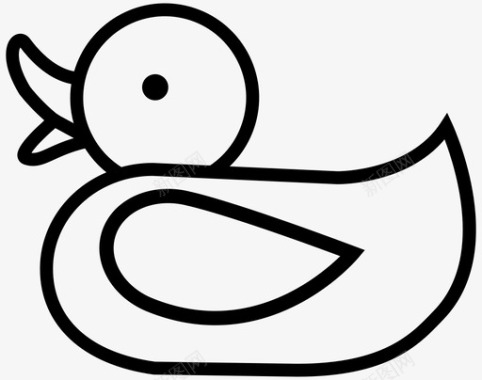 橡皮鸭洗澡时间小鸭图标图标