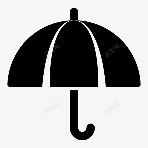 伞保护下雨图标svg_新图网 https://ixintu.com 下雨 伞 保护 办公室1 天气