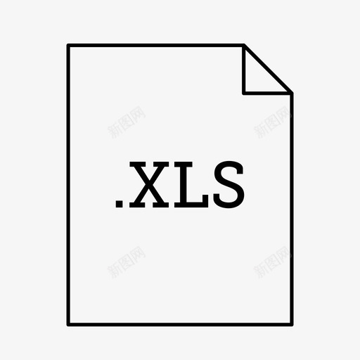 xls文件文档文件类型图标svg_新图网 https://ixintu.com xls文件 应用程序和文件类型 文件类型 文档
