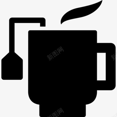 草药茶杯食物食物和饮料图标图标