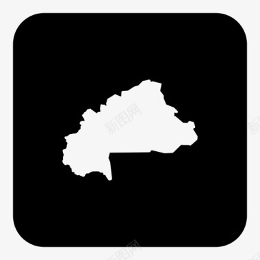布基纳法索非洲国家图标图标