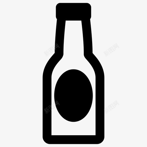 瓶子饮料玻璃瓶图标svg_新图网 https://ixintu.com 水瓶 牛奶瓶 玻璃瓶 瓶子 饮料