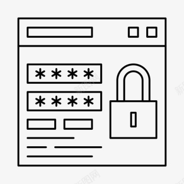 登录锁定密码图标图标