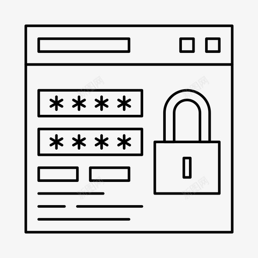 登录锁定密码图标svg_新图网 https://ixintu.com webmobiledev 安全性 密码 用户 登录 锁定