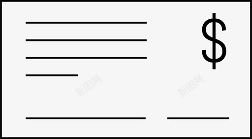 支票银行商业图标svg_新图网 https://ixintu.com 付款 商业 支票 货币 金融 银行