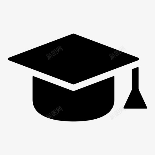 毕业帽学院学校图标svg_新图网 https://ixintu.com 大学 学校 学院 毕业帽