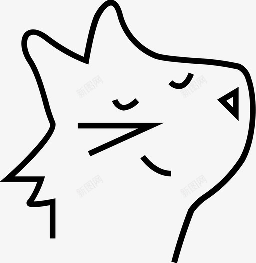 猫动物内容物图标svg_新图网 https://ixintu.com 内容物 动物 猫