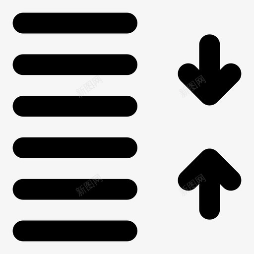 行距最小化段落图标svg_新图网 https://ixintu.com 文本编辑轮廓粗体 最小化 段落 缩小 行距