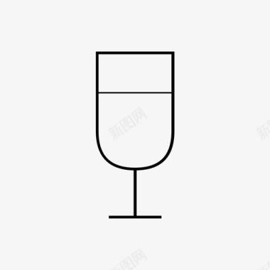 玻璃杯香槟酒杯图标图标