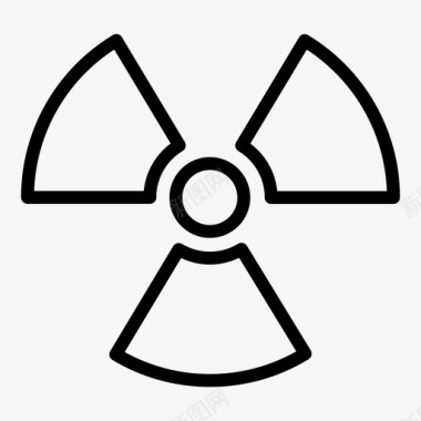 有毒原子危险图标图标
