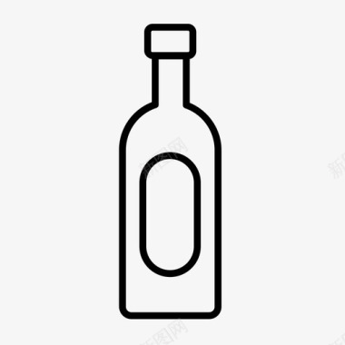 酒精瓶威士忌瓶子图标图标
