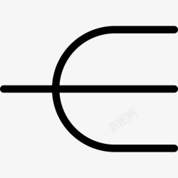 分开线发散另一个箭头图标高清图片