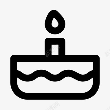 生日蛋糕酒吧自助餐厅图标图标