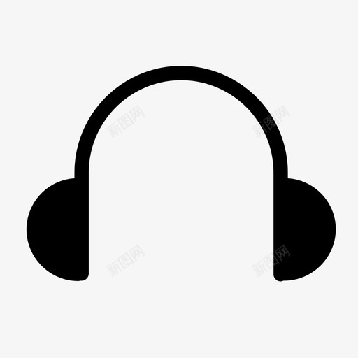 耳罩耳机冬天图标svg_新图网 https://ixintu.com 冬天 圣诞节 耳机 耳罩