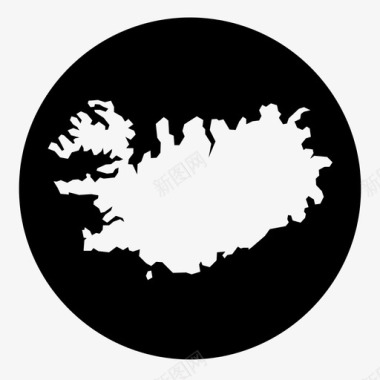 冰岛国家欧洲图标图标