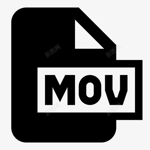 mov文件文件类型电影图标svg_新图网 https://ixintu.com mov文件 文件类型 电影 视频文件