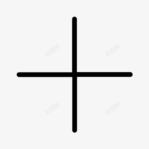 添加计算十字图标svg_新图网 https://ixintu.com 加上 十字 十字线 添加 计算 通用电线图标包