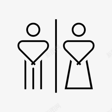 厕所男人房间图标图标