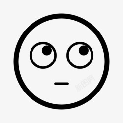 ver思考表情符号情绪图标高清图片