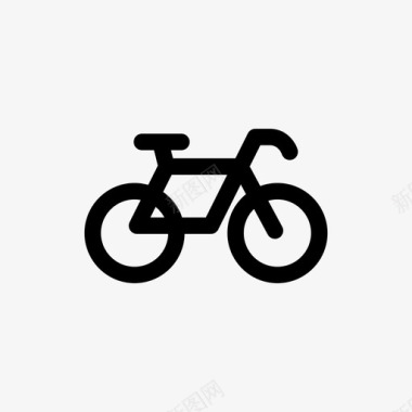 自行车脚踏车运动图标图标