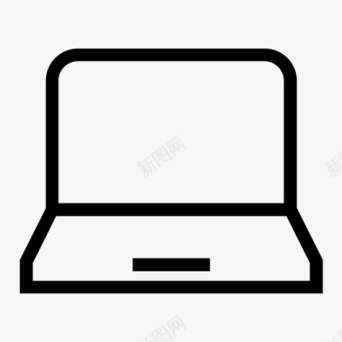 笔记本电脑机器fa薄变型图标图标